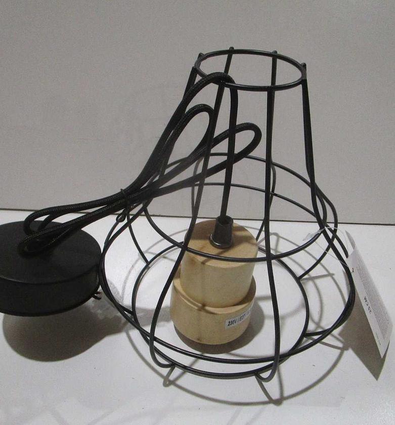 Hang lamp 25cm black e27 image