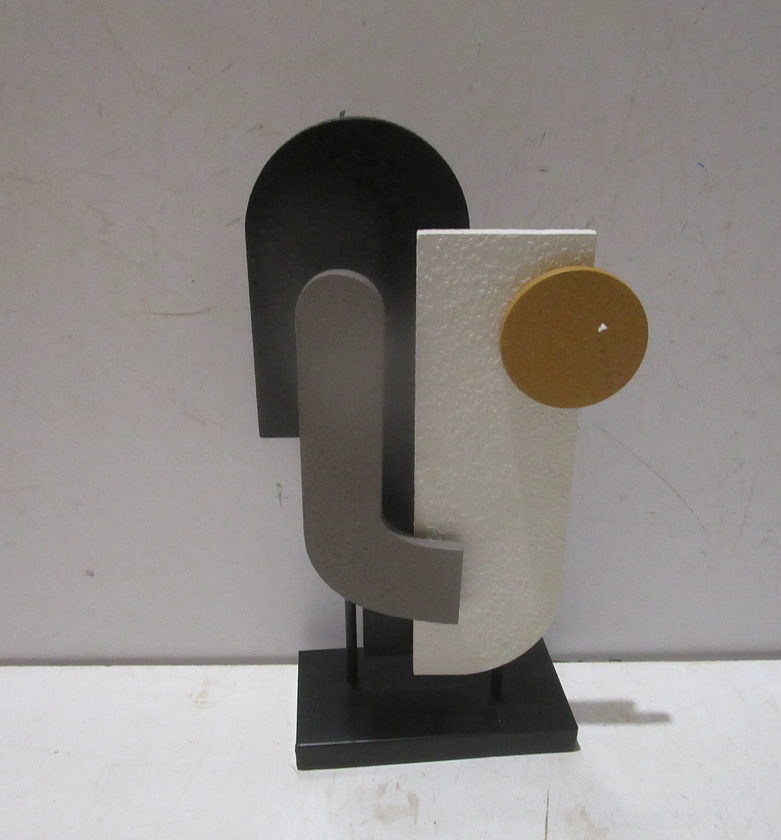 Statue mdf ciment effect black image