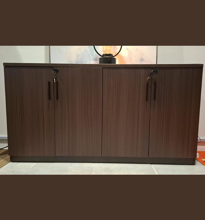 LoLow File Cabinet in Red Oak Melamine – 2 Compartments image