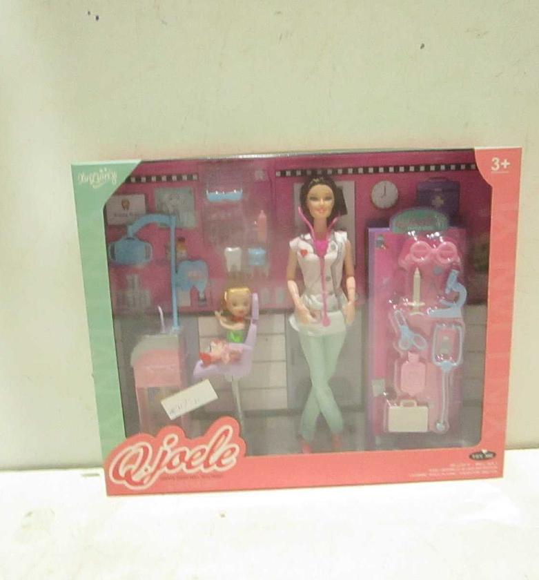 Dentist doll plastic packing:window image