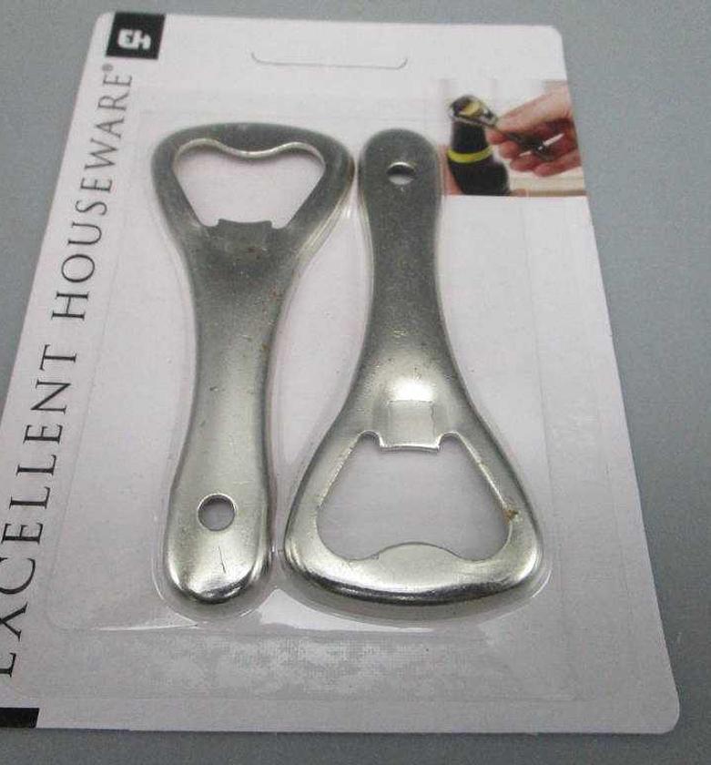 Bottle opener metal 9cm 2pcs image