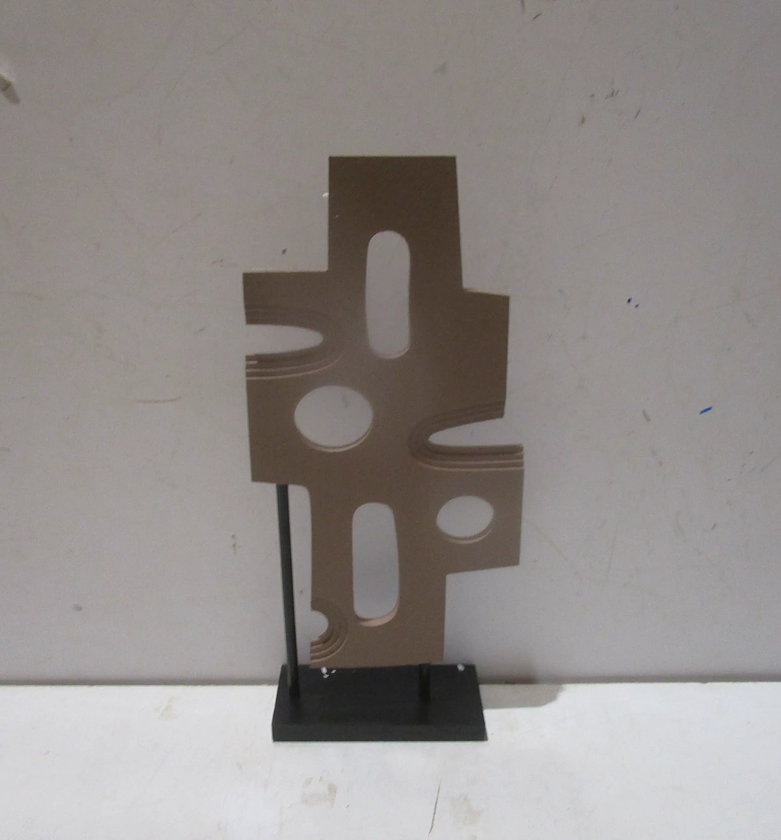 Statue mdf ciment effect taupe image