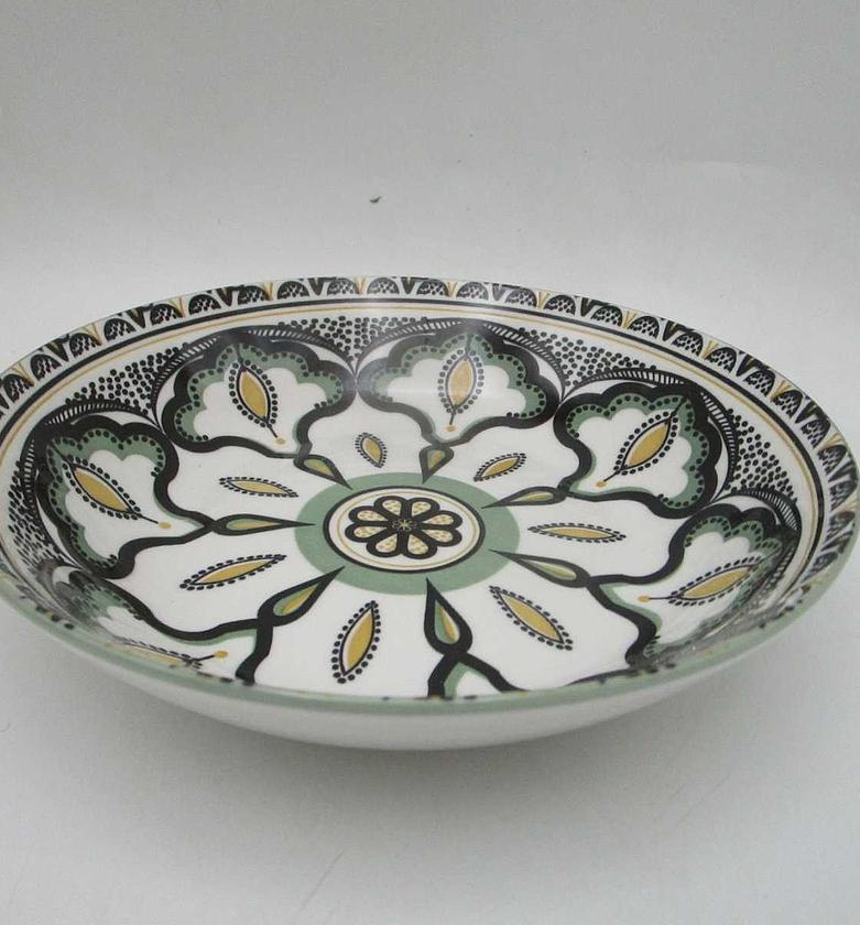 Plate creuse mandala vert image