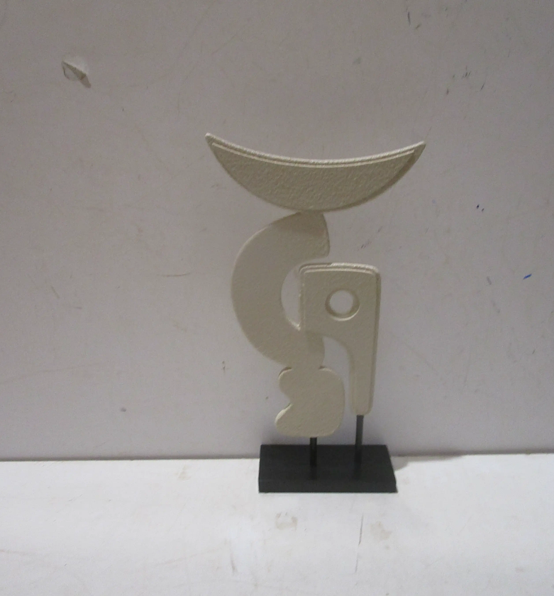 Statue mdf ciment effect cream image