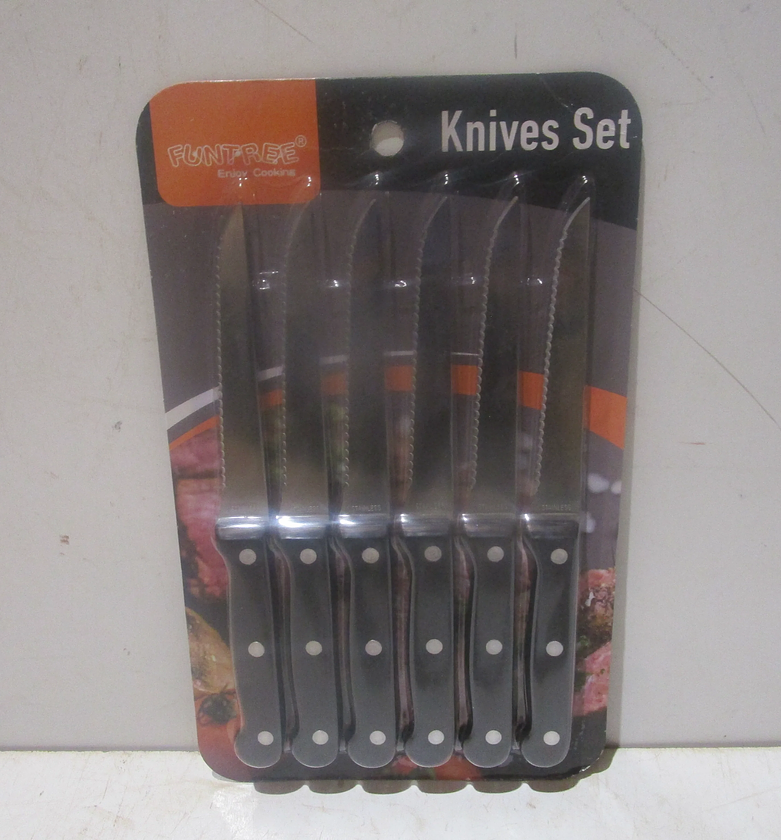 Meat knife-6pcs set full plastic image