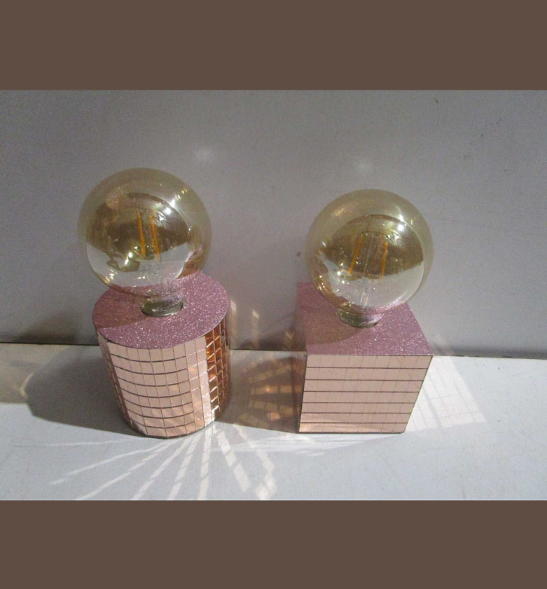 Table lamp on glass base image