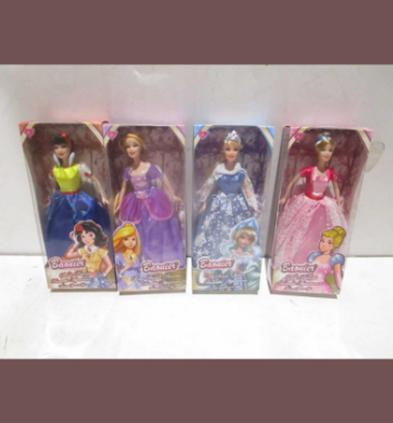 Princess doll plastic 4 clrs image