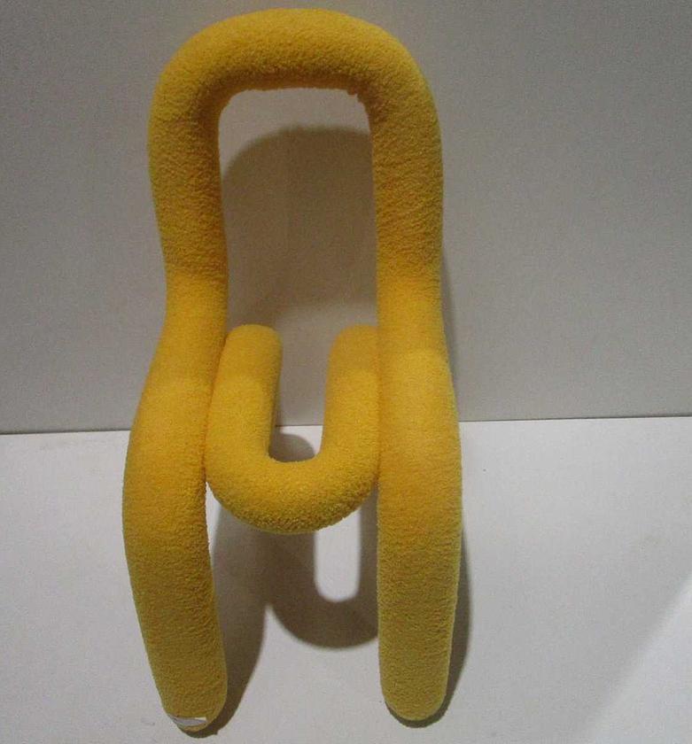 Chair tissue boucler yellow image