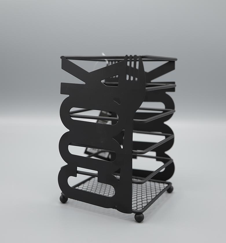 BLACK METAL CUTLERY  JAR image