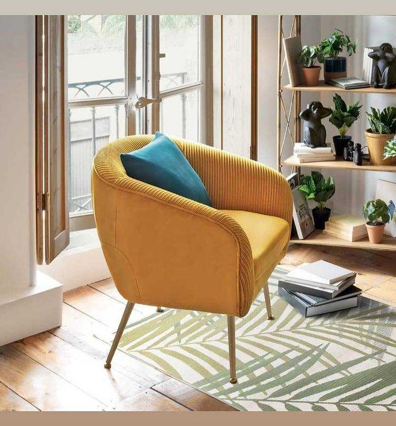 Armchair solaro yellow vel image