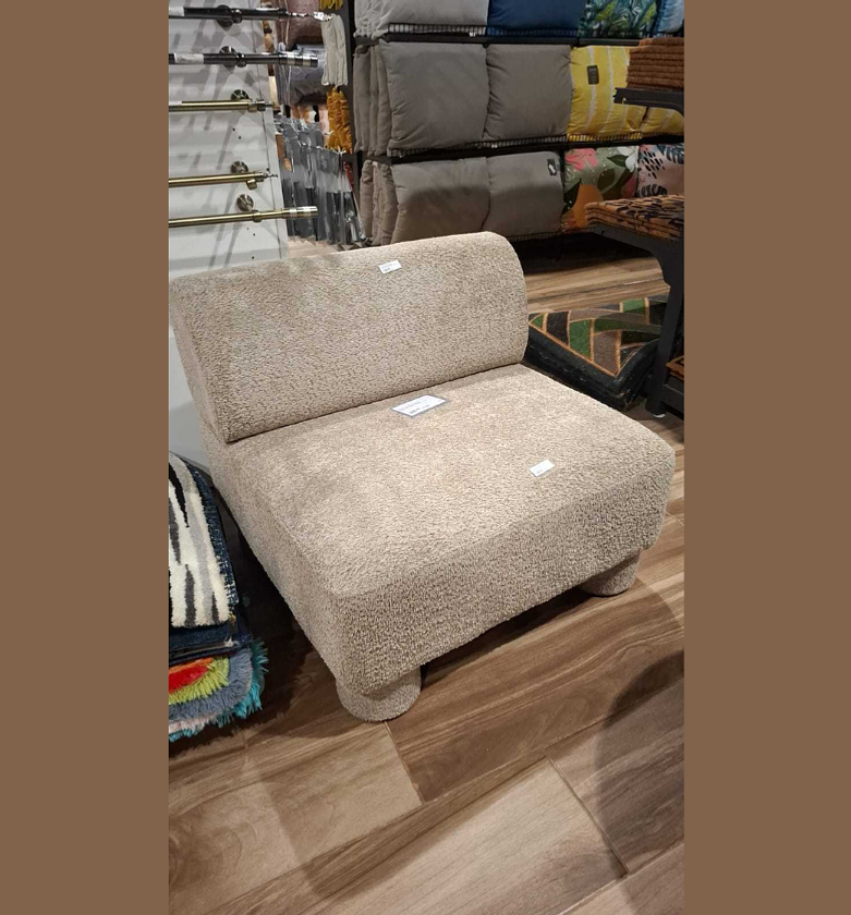 Sofa 1 seater taupe  image