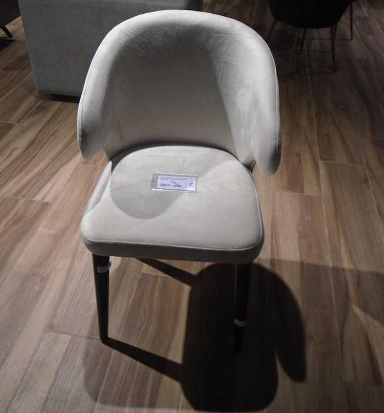 Istanbul Chair in Beige – Black Legs, 45×50×84 cm image