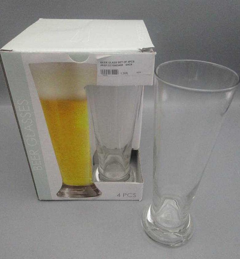 Beer glass 370ml set 4pcs image