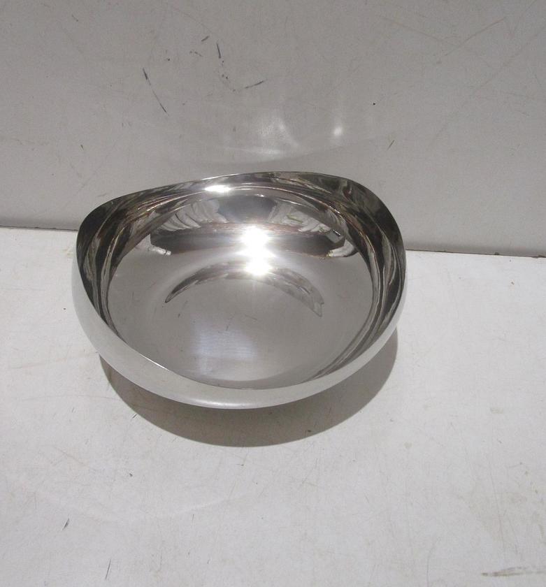 Plate small round stainless image