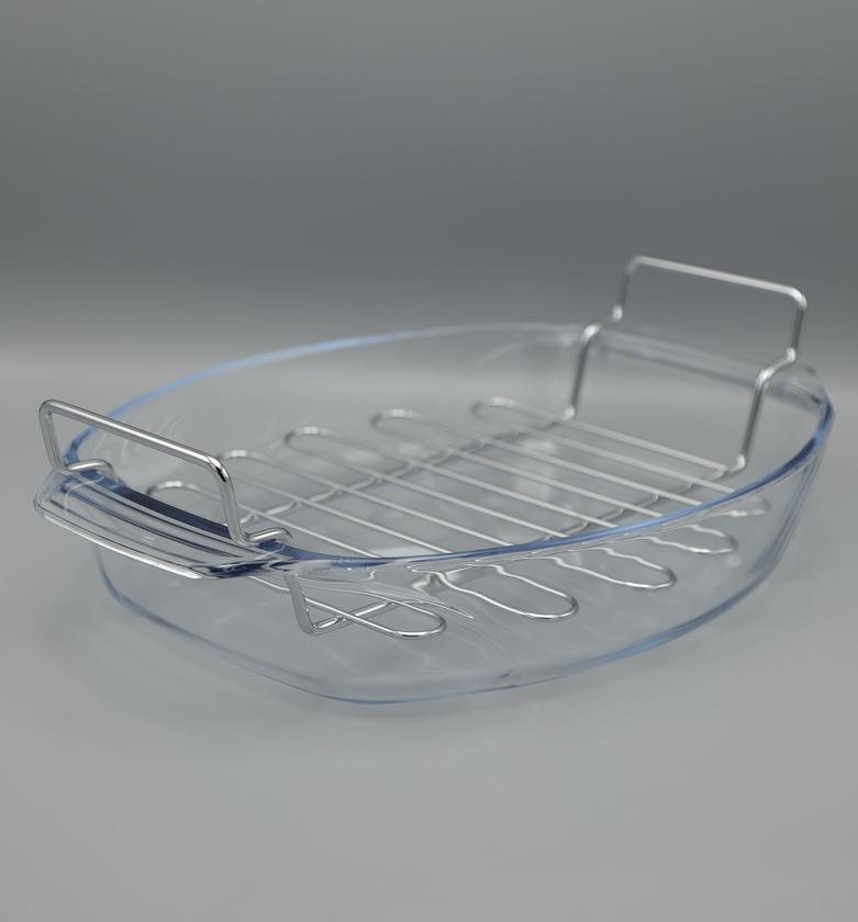 PLAT OVALE AVEC GRILLE DE image