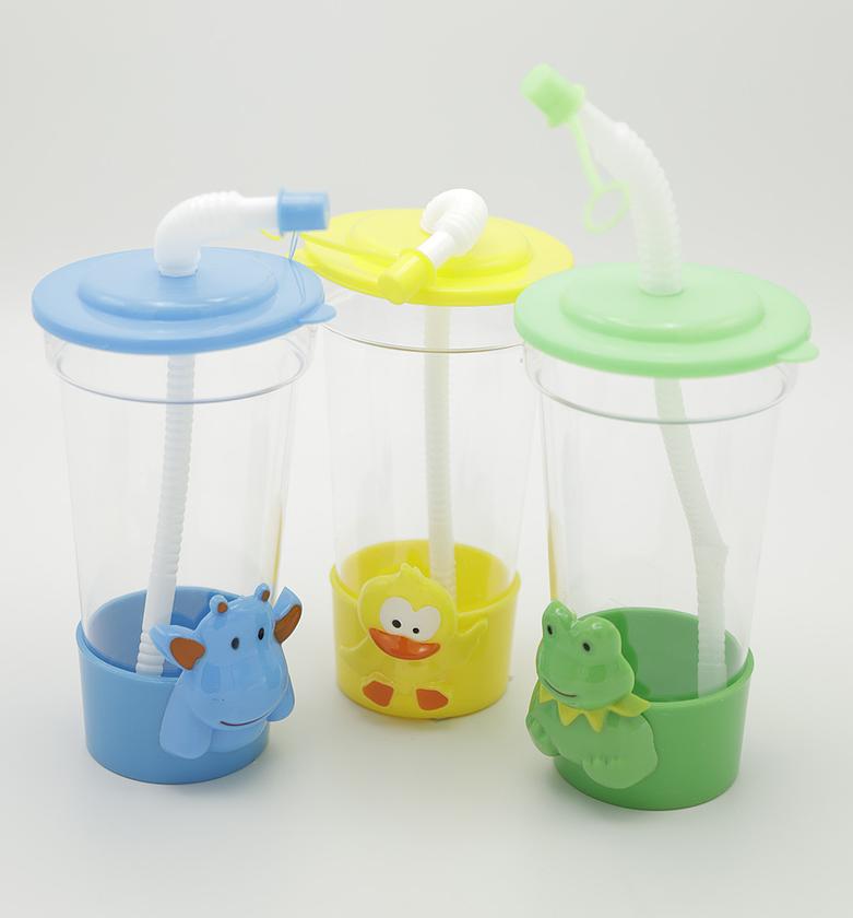 CUP WITH STRAW, DIA 9CM X image