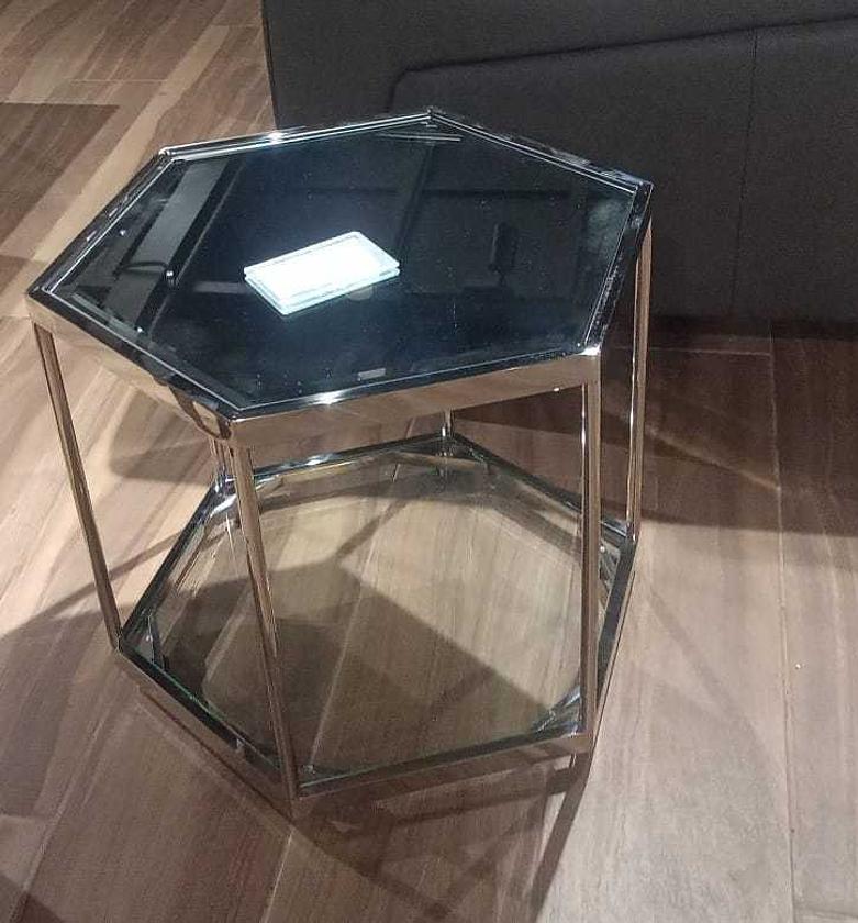 End table hexagon silver 60*52*50 image