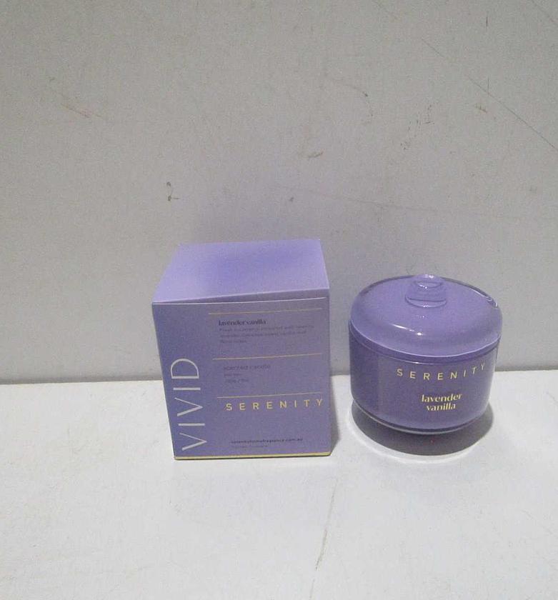 Candle scented lavender vanilla image