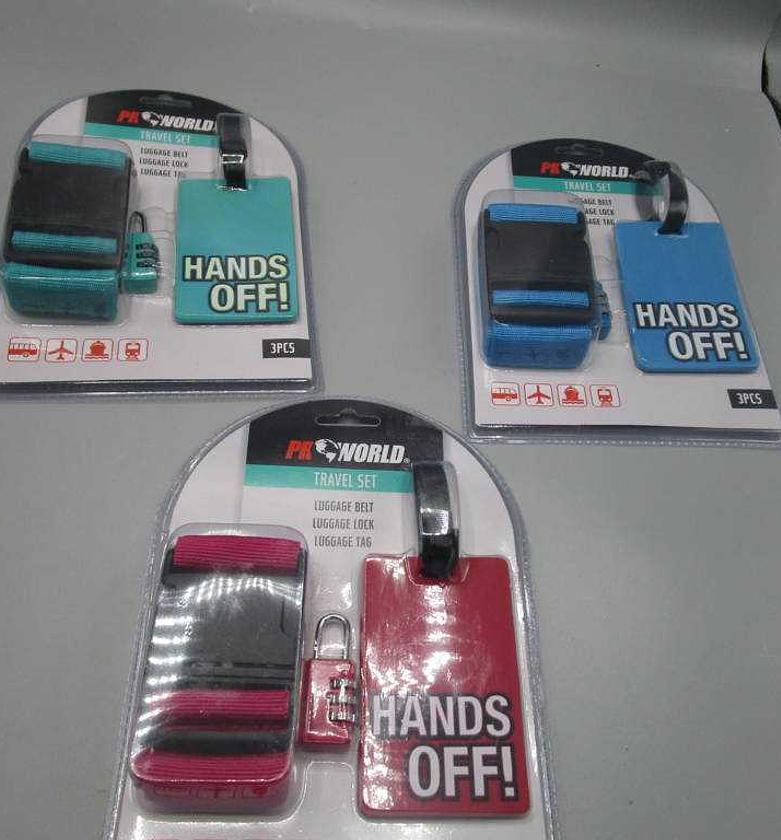 TRAVEL SET 3PCS 3ASS CLR image