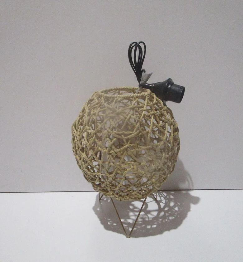 Raahe Natural Woven Ball Table Lamp Base (H33.5 cm) image