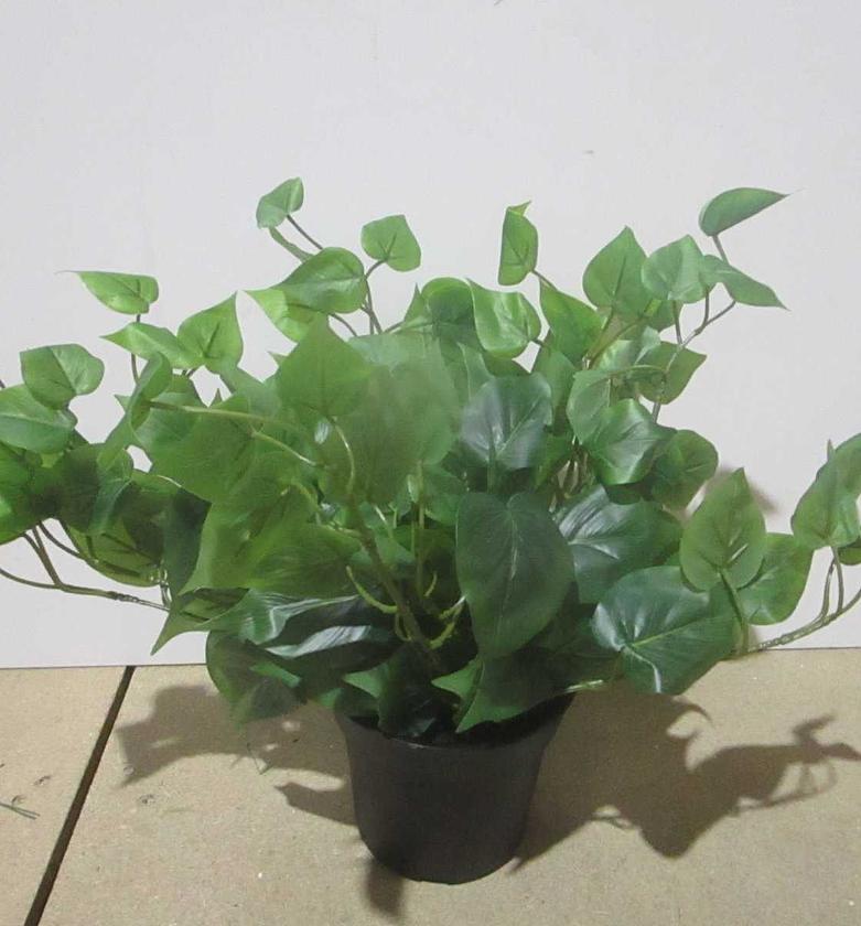 Lush Green Potted Plant – 138 Leaf Foliage image