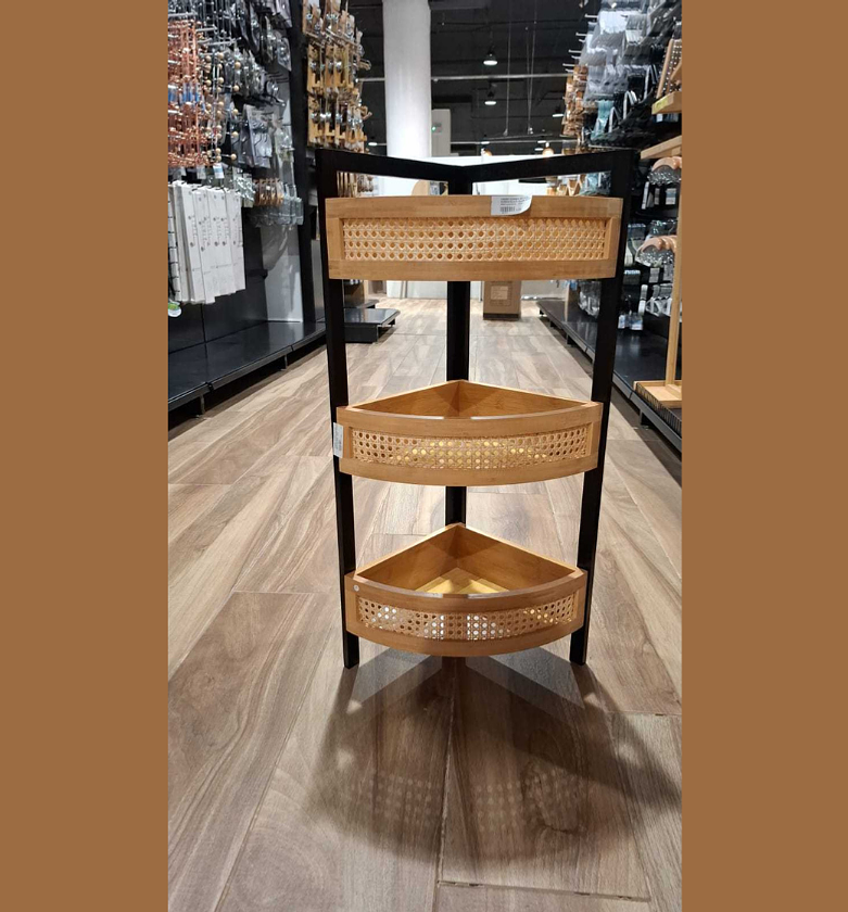 Cabinet corner natural bamboo image