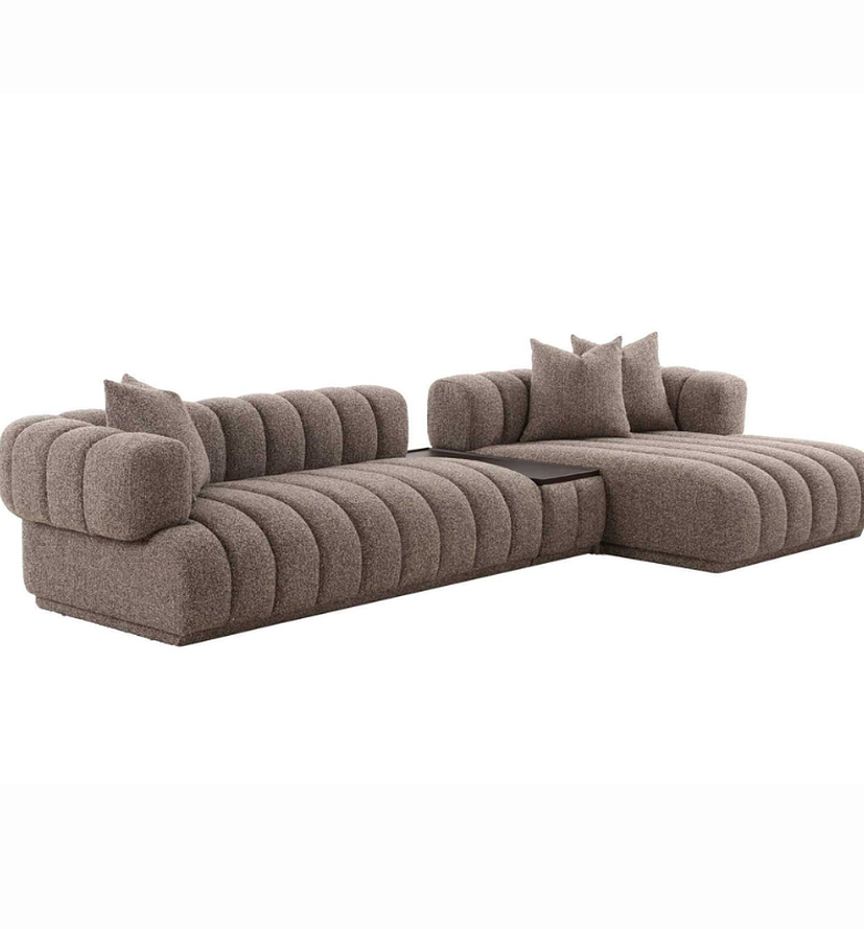 L-Shaped Sectional Sofa – Brownness image