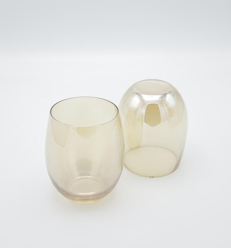 GLASS CUPGOLD400ML image