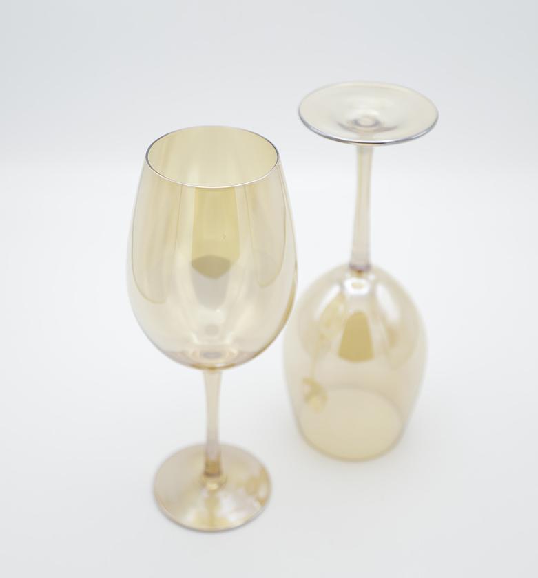 GLASS WINE CUPGOLD450ML image