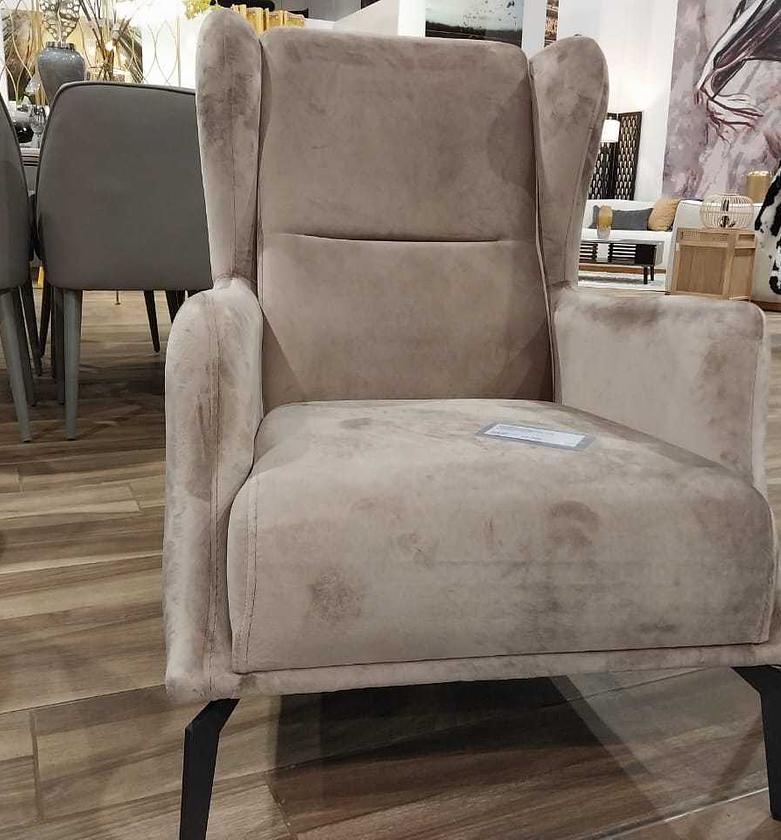 Bergere Istanbul Armchair – Classic Elegance in Brown Vizon Finish image