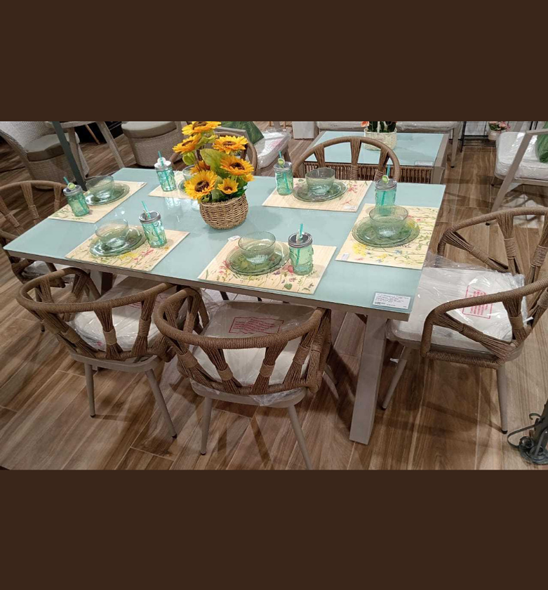 Garden rectangular dinning table image