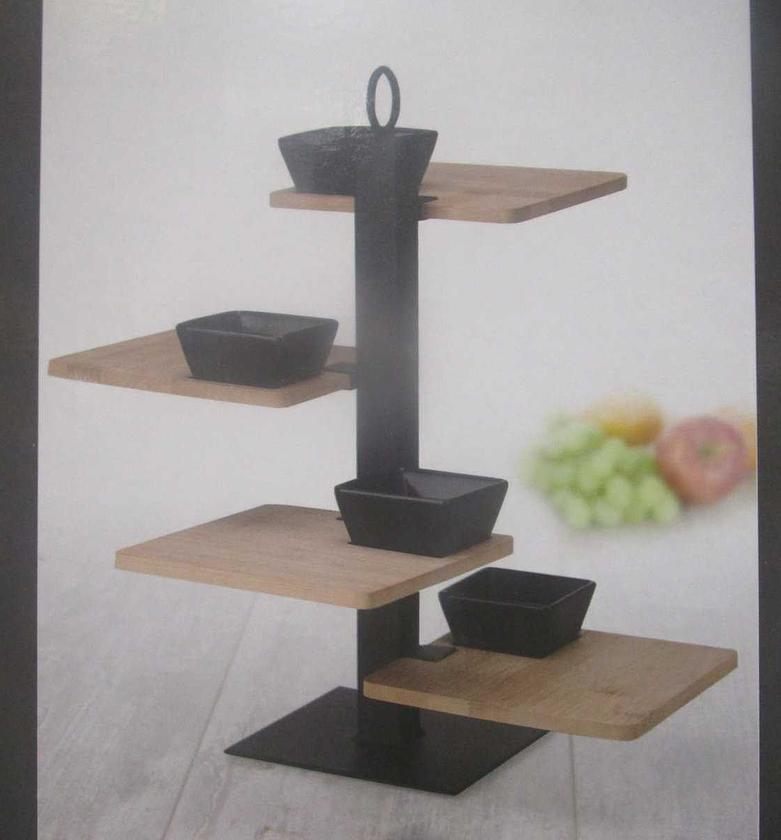 Food stand metal 4 tiers image