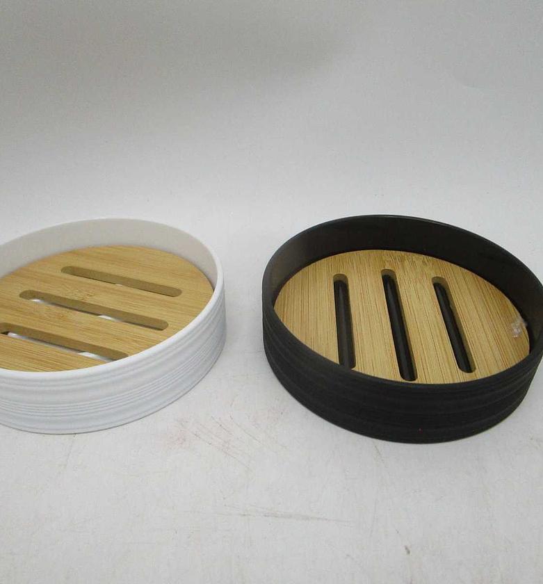 Soap holder black white ass image