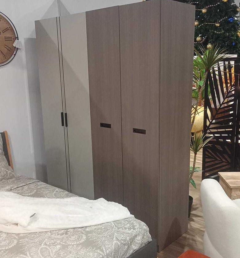 4-door Wardrobe Grey Colour - 15mm image