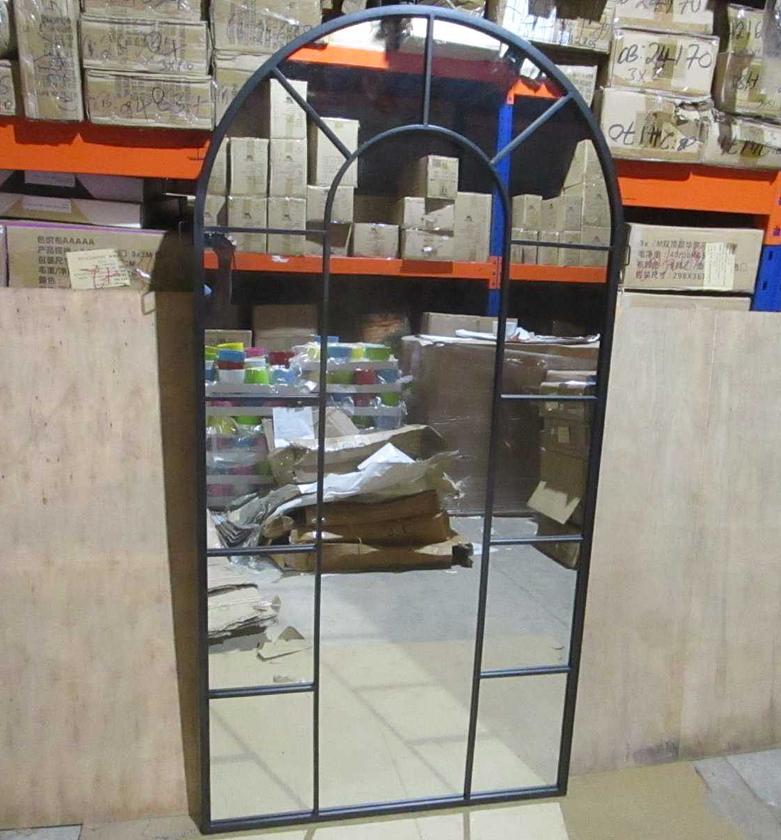 Mirror+---alu frame black 90x180 image