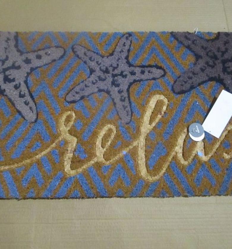 Doormat natural printed embossed image