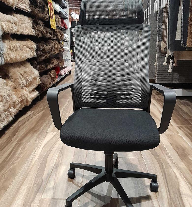 Office mesh chair fabric grey image