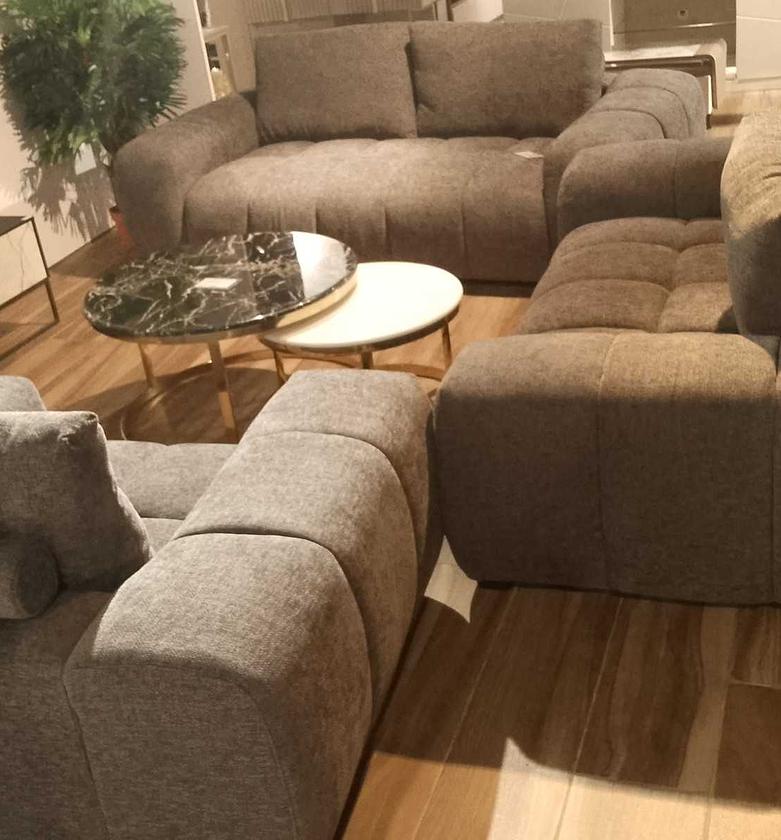 Santino Dark Grey Fabric Sofa Set image