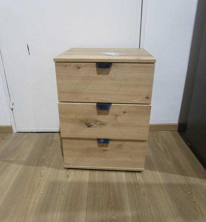 Cabinet 3 drawers ( black handles) image