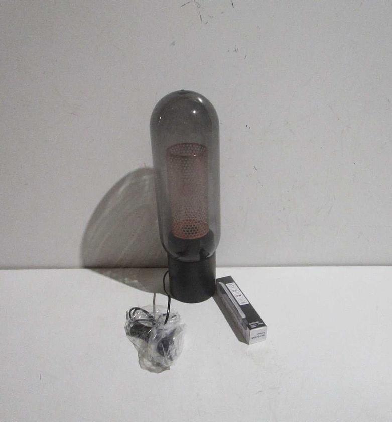 Luminara 1-Light Table Lamp with Brass Holder and Iron Black Frame image