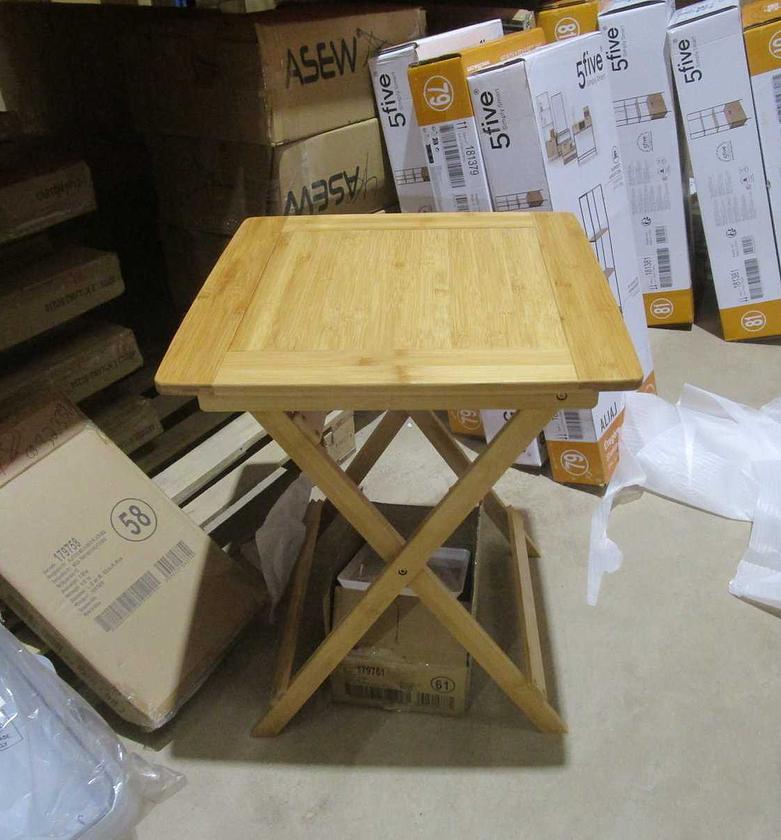 Table foldable 60x60cm bamboo image