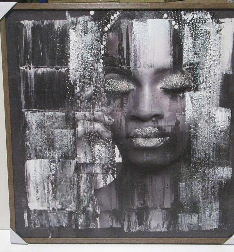 Painting handmade paint with image