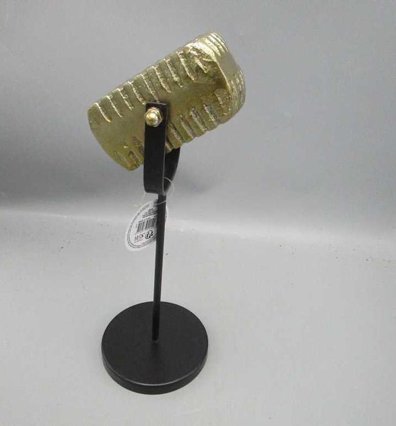 Microphone on base 31cm gold image