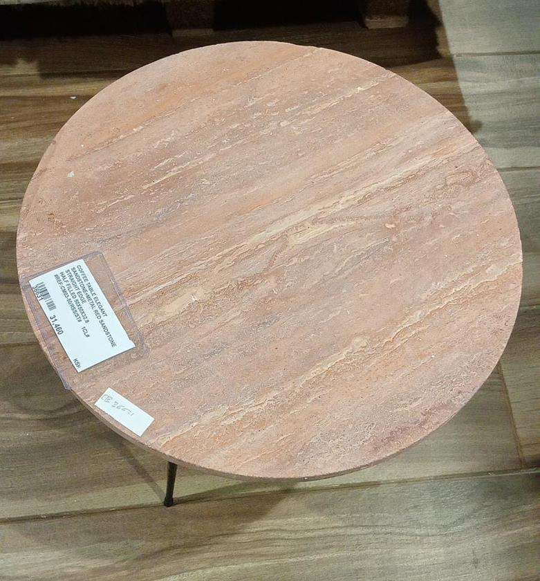 Coffee table elegant sandstone+metal image