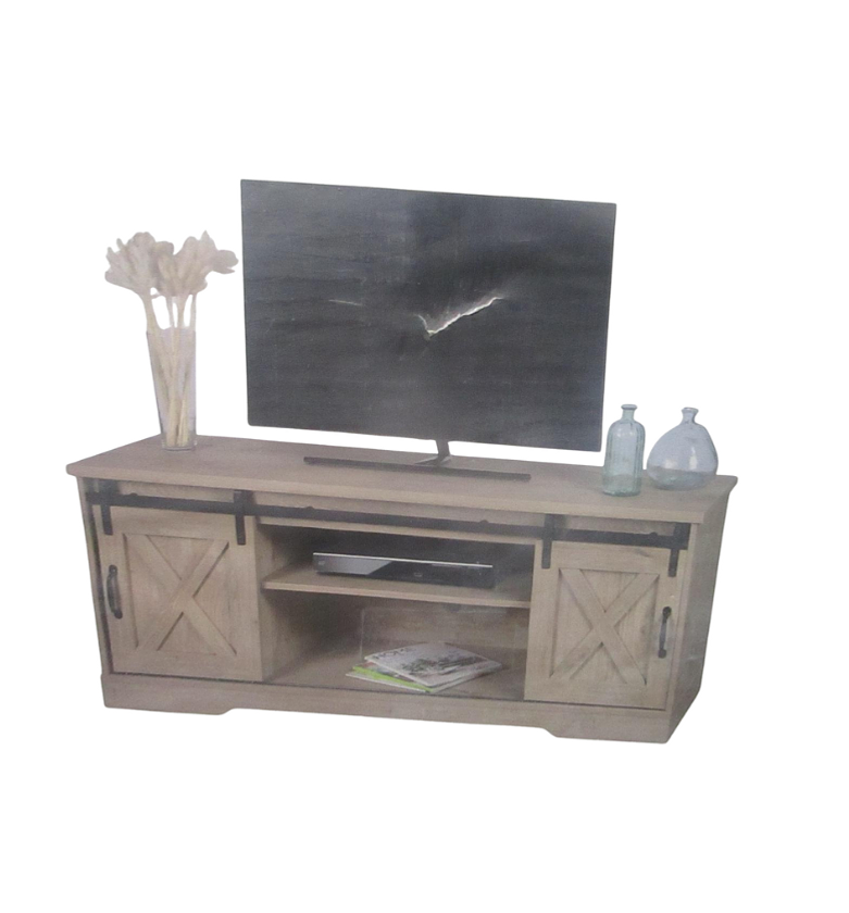 Manhattan TV Cabinet with 2 Sliding Doors – 150 cm image