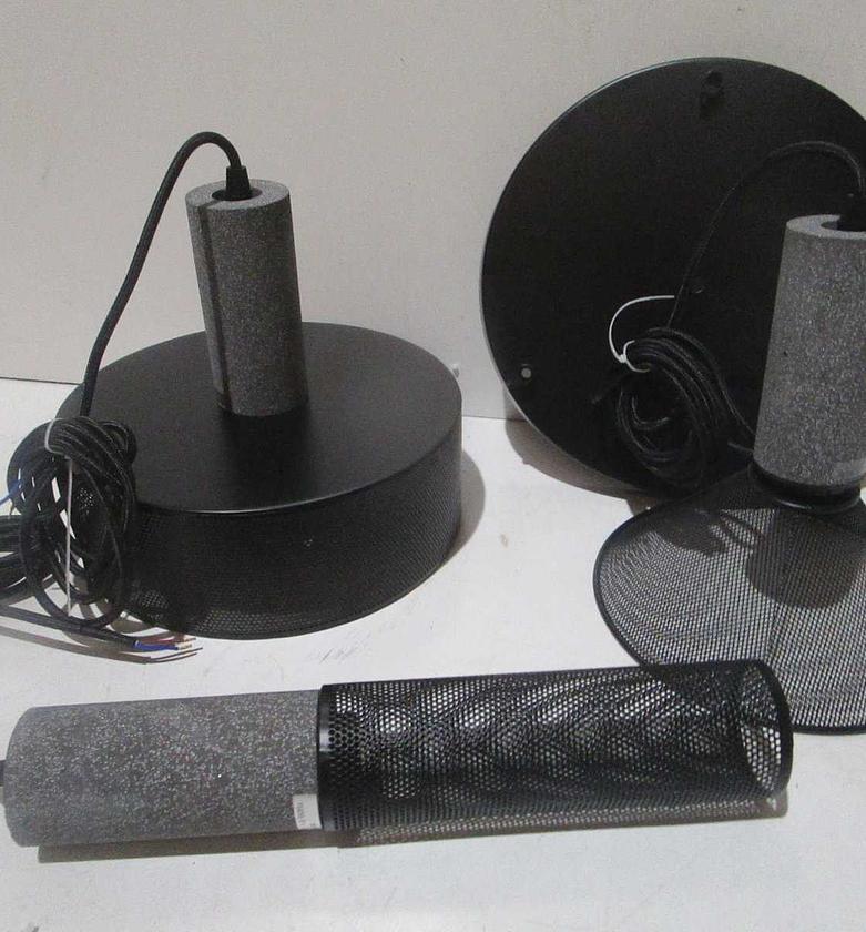 Industrial E27 Pendant Lamp – Metal & Cement Finish image