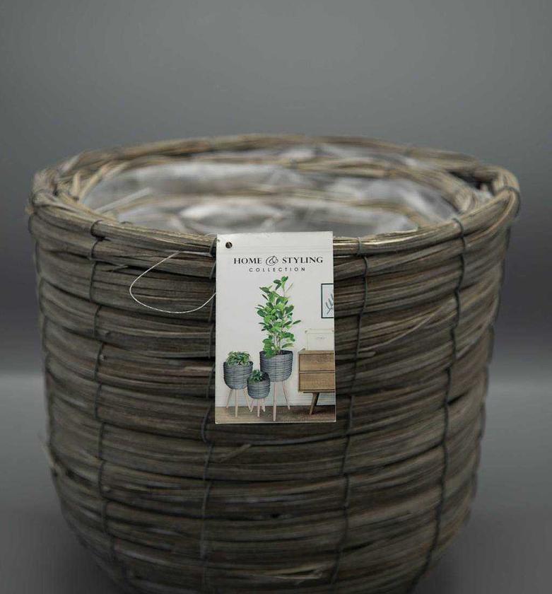 Flower pot gray set 3pcs  image