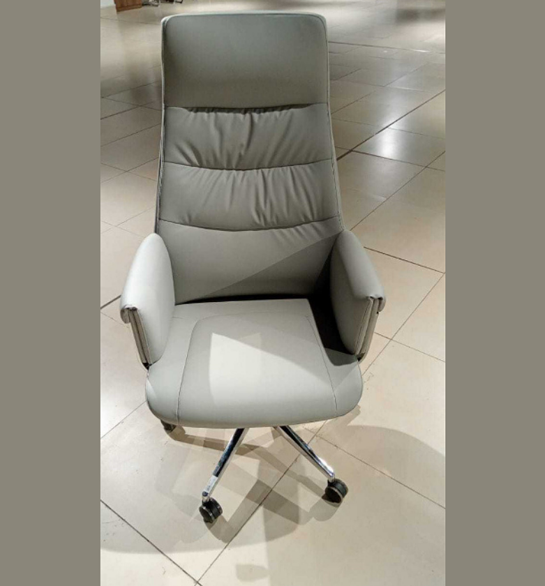 Office Chair PU Full Light Grey KJZW-12 image