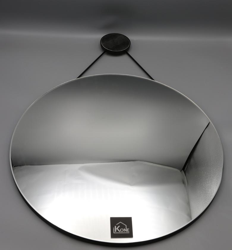 Round mirror with marble image