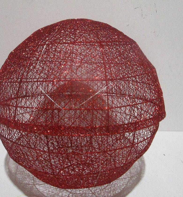 Xmas metal ball deco with image